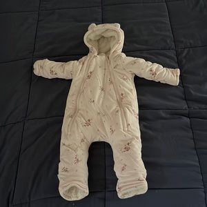 Gap Baby Sherpa One-Piece Light Pink & Floral